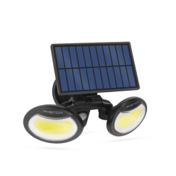 Solárny reflektor s pohybovým senzorom - otáčateľná hlava - 2 COB LED 55283 (T311E)