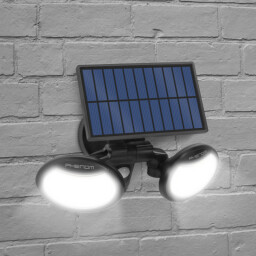Solárny reflektor s pohybovým senzorom - otáčateľná hlava - 2 COB LED 55283 (T311E)
