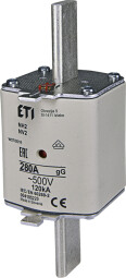 Poistka nožová ETI 004114117 NV2/NH2 280A gL/gG 500V