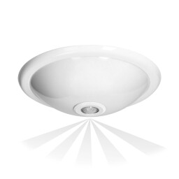 Svietidlo VIRONE ROVO PC 2xE27/25W s PIR senzorom , mliečny kryt CL/2XE27R-2