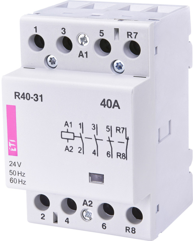 Stykač ETI 002463421 - R40-31 /24VAC modulárny 3NO+1NC