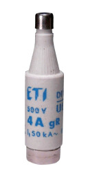Poistka patrona ETI 004321003 DI UQ gR 6A/500V