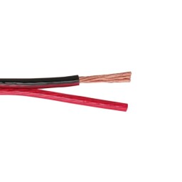Reproduktorový kábel 2x 4,0 mm² transparentný/červený-čierny OXIGEN FREE (20021)