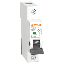 Vypínač ETEK EKD2-1-125 141002 modulárny 1-0 40A 1P