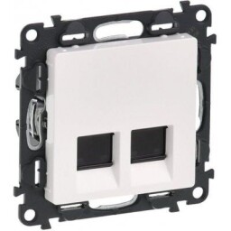 Valena life - 753141 - dátová zásuvka 2xRJ45 cat.5e UTP biela