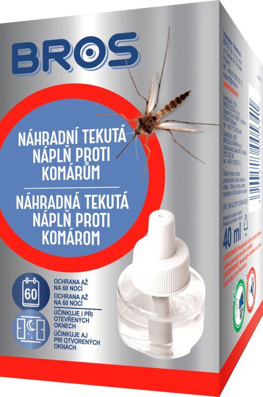 Bros Náhradná tekutá náplň proti komárom 40ml 5904517005341 (pre odparovač)