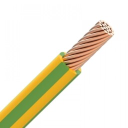 Vodič pevný H07V-R 1x25 mm² zeleno/žltá (CY)