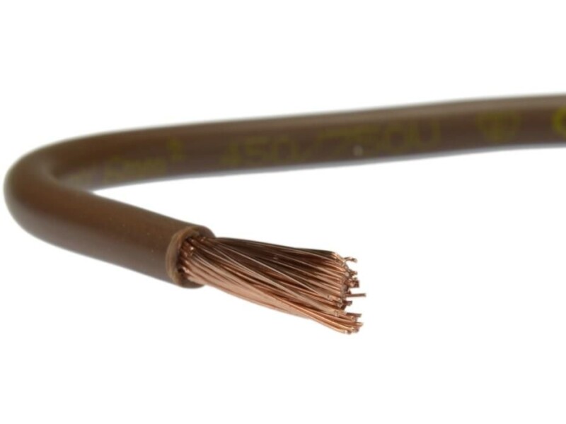 Vodič ohybný H07V-K 1x4 mm² hnedá 750V (CYA)