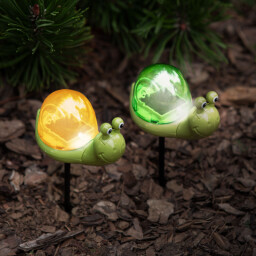 Solárna záhradná lampička 15cm - SLIMÁK (11751C) (int. N-000011751C)