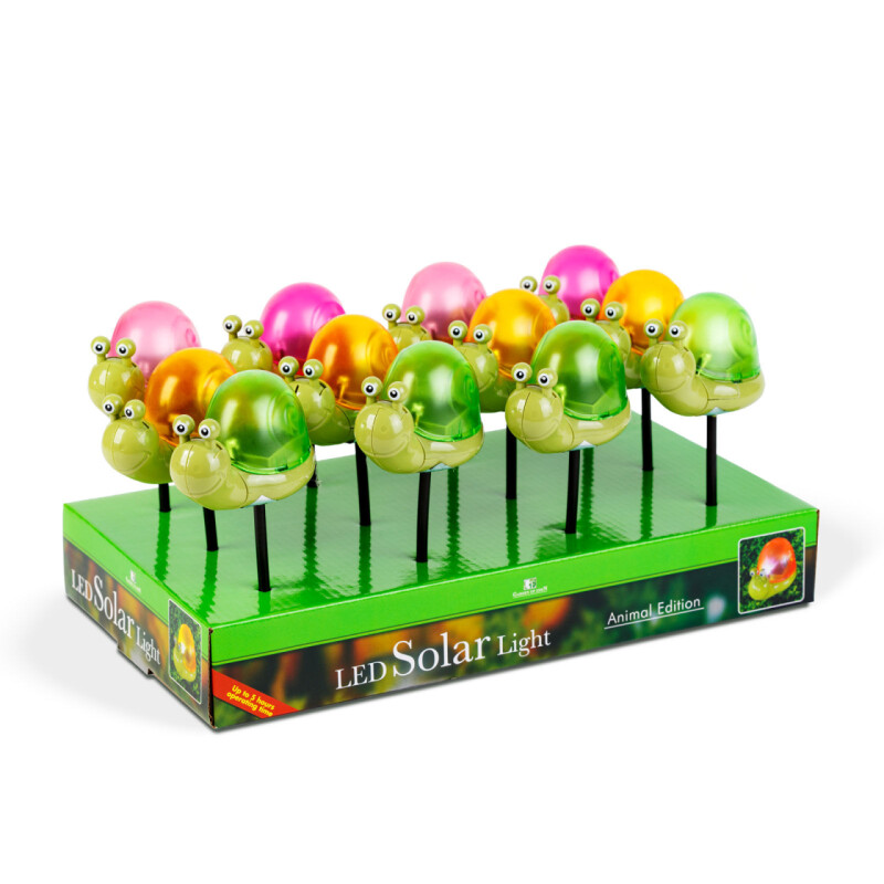 Solárna záhradná lampička 15cm - SLIMÁK (11751C) (int. N-000011751C)