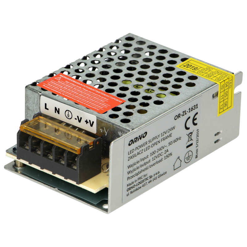 Zdroj LED OR-ZL-1631 25W (2A) 12Vdc IP20