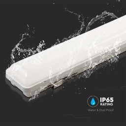 LED solárne lineárne svietidlo 120cm senzor pohybu/svetelný senzor-aut.zopnutie/vypnutie, ďiaľ.ovládanie CCT=3000-6000K (SKU: 6500) VT-120018