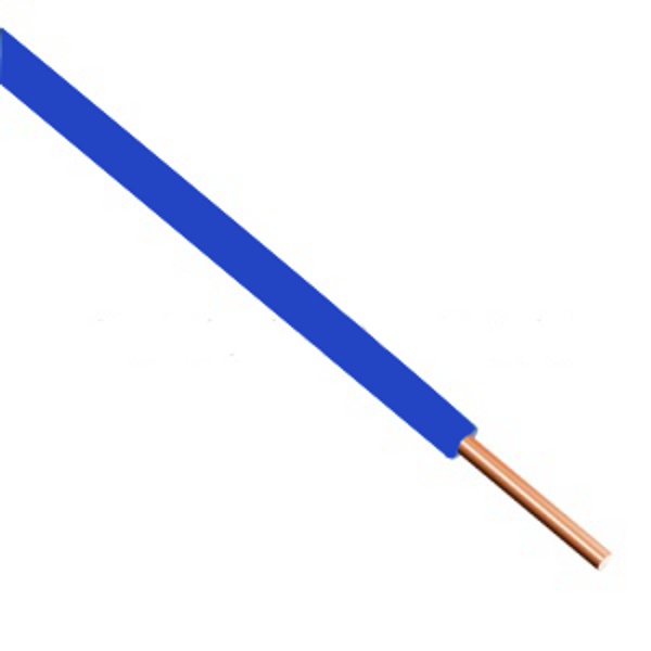 Vodič pevný H07V-U 1x1,5 mm² tmavomodrá 750V (CY) kruhy 100mt.