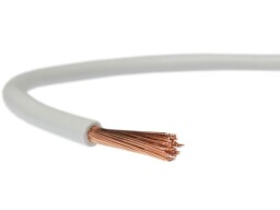 Vodič ohybný H05V-K 1x0,5 mm² biela (CYA) 100mt