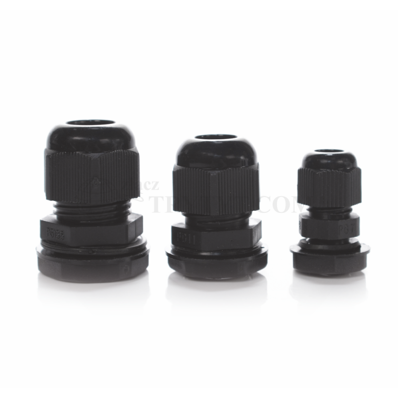 Káblová vývodka PG-11B IP68 čierna (5-10mm)