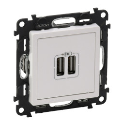 Valena life - 753112 - Dvojitá nabíjačka USB 1500mA - biela
