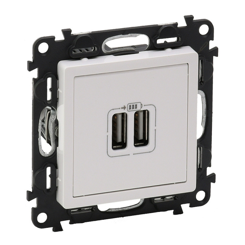Valena life - 753112 - Dvojitá nabíjačka USB 1500mA - biela