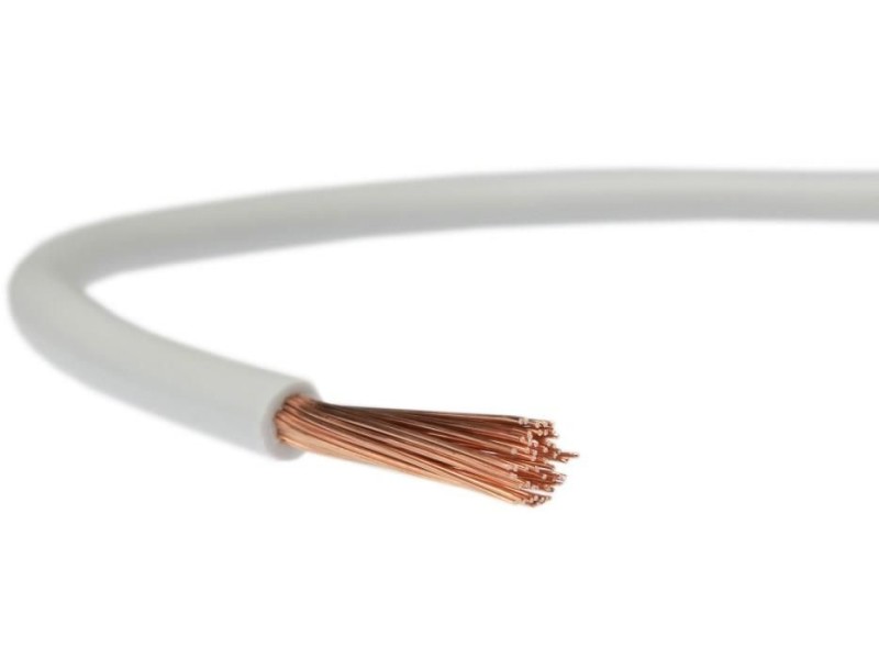 Vodič ohybný H07V-K 1x2,5 mm² biela 750V (CYA)