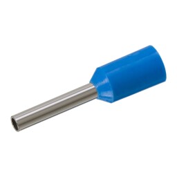 Dutinka izolovaná 1x 2,5 mm² / 12mm E2512 (L826A-100) 100ks/balenie , modrá