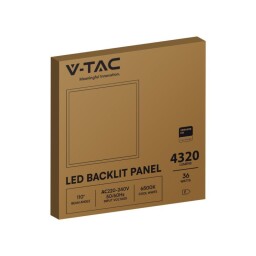 V-TAC LED panel 36W SAMSUNG CHIP 595x595 4320lm 4000K (23624) VT-61036
