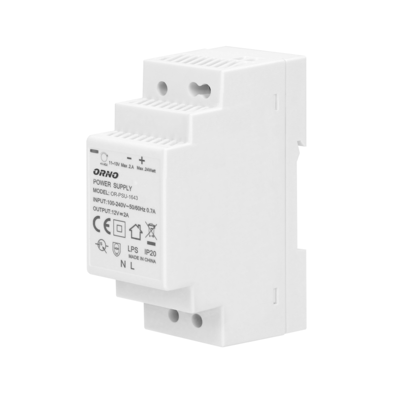 Zdroj DIN OR-PSU-1643 , 12V DC , 2A , 24W