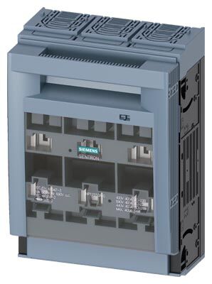 Poistkový odpínač SIEMENS 3NP1153-1DA10 veľkosť 2, 400A, 3-pól. prevedenie, pre montáž na montážnu dosku, skrutkové svorky