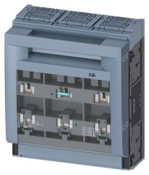 Poistkový odpínač SIEMENS 3NP1163-1DA10 veľkosť 3, 630A,  3-pól. prevedenie, pre montáž na montážnu dosku, skrutkové svorky