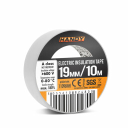 Páska izolačná PVC 19mm x10m biela