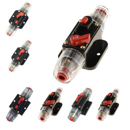 Istič DC 12-24V 100A tvar poistkového púzdra s reset tlačítkom (L209D)
