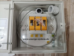 Poistková skriňa na stĺp Hasma SPP 2 C IV P21 (3x PN000) vrátane úchytu , energetický zámok