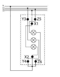 Signálka SL-RGB 3COL LED 230V AC/DC DIN trojfarebná