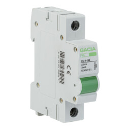 Signálka GACIA VIL-G-230 zelená LED 230V AC DIN 