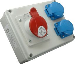Zásuvková rozvodnica ROSP 1631 - 1x16A/400V/5p + 2x16A/250V (10010518.00)