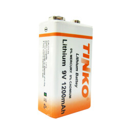 Batéria TINKO ER9V Lithium 1200mAh (voľne balená , fólia)