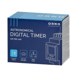 Astronomické spínacie hodiny OR-PRE-450 1-kanál. 52-programov 2DIN