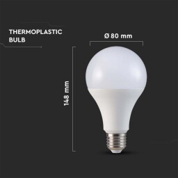 V-TAC LED žiarovka A80 20W E27 3000K (21237) VT-233