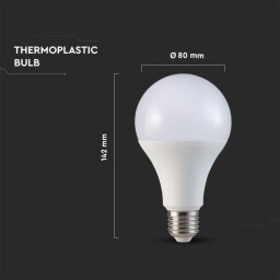 V-TAC LED žiarovka A80 18W E27 3000K (2707) VT-2218