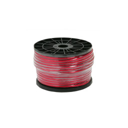 Napájací vodič ohybný Auto Hi-fi 1x 8AWG/8,37mm² (20050) červený tranp.