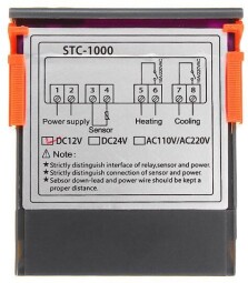 Digitální panelový termostat STC-1000, rozsah -50 ~ +99°C, napájanie 230VAC (M453E)