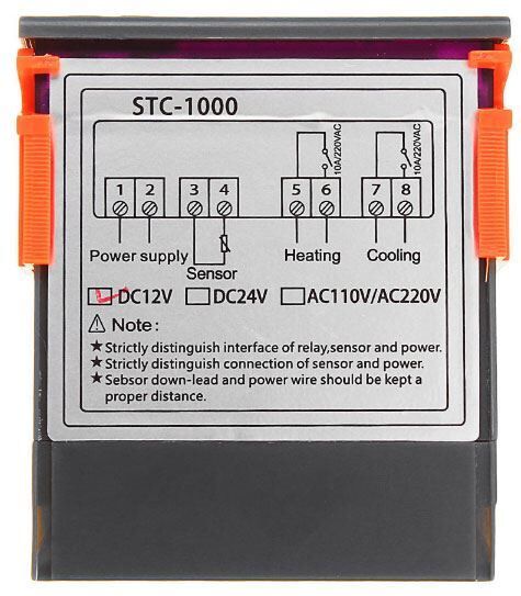 Digitální panelový termostat STC-1000, rozsah -50 ~ +99°C, napájanie 230VAC (M453E)