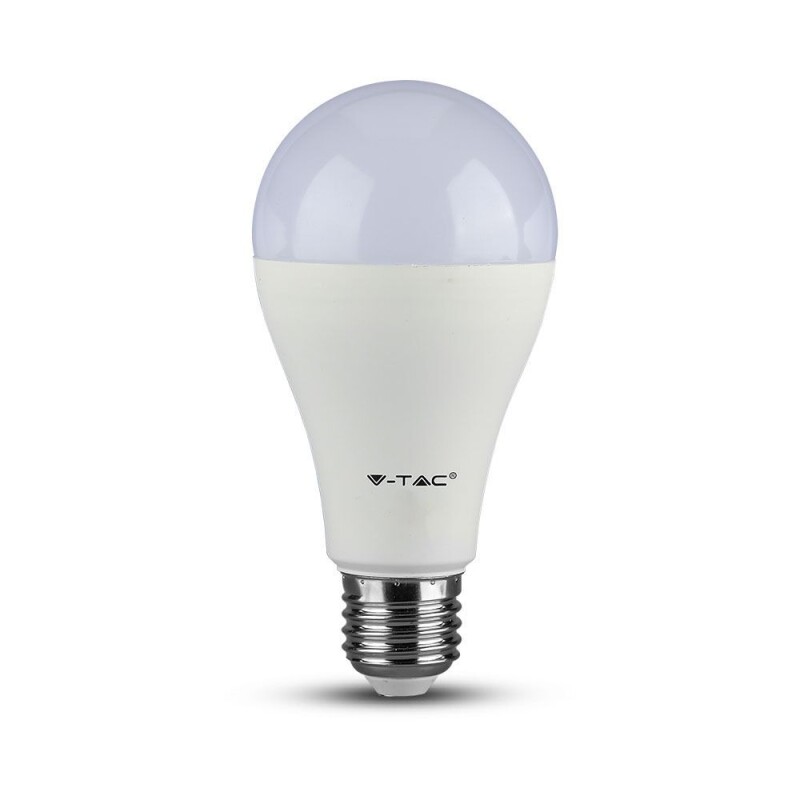 V-TAC LED žiarovka E27 15W (=100W) A65 1350lm 3000K (7300) VT-2117 2ks/balenie