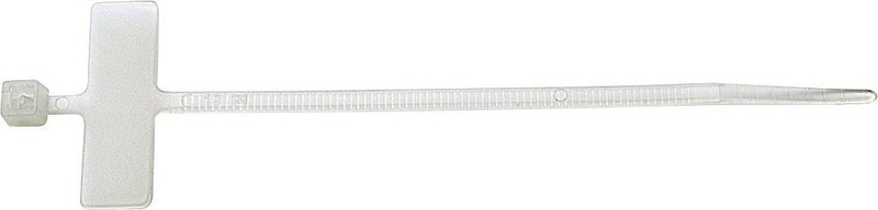 Viazacia páska s popisným štítkom 52100-ME - 2,5x100mm (100ks) biela