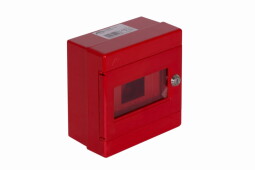 Rozvodnica ALFA 3 Z 5-406 , pod/na povrch , 7-mod. ,IP44 ,so zámkom červená