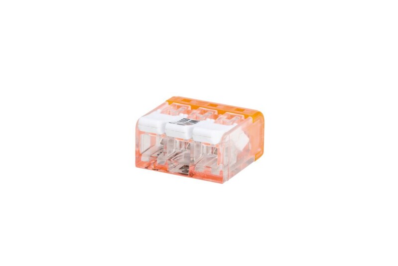 Bezskrutková krabicová svorka Würth 05561173 s páčkami ELMO kompaktná flex/rigid 3x 0,2-4,0mm² (EQ. WAGO 221-413)