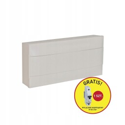 Rozvádzač 135421P PRACTIBOX S 1x12 povrchový 12M plast. biele dvere - PROMO - 1x ISTIČ RX3 B16/1 GRÁTIS