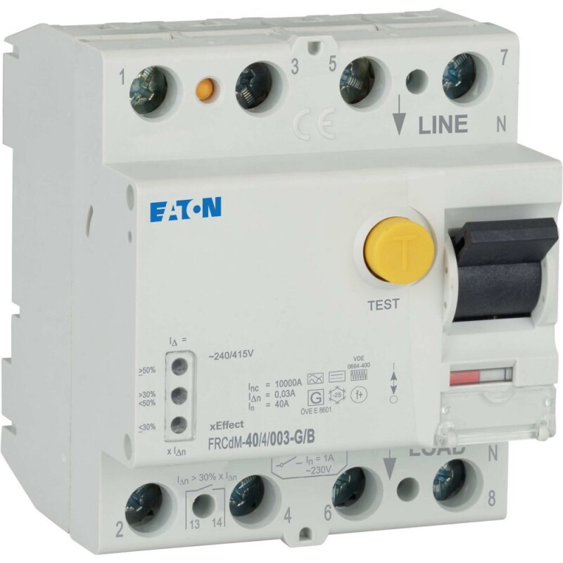 Prúdový chránič Eaton 167893 FRCDM-40/4/003-G/B