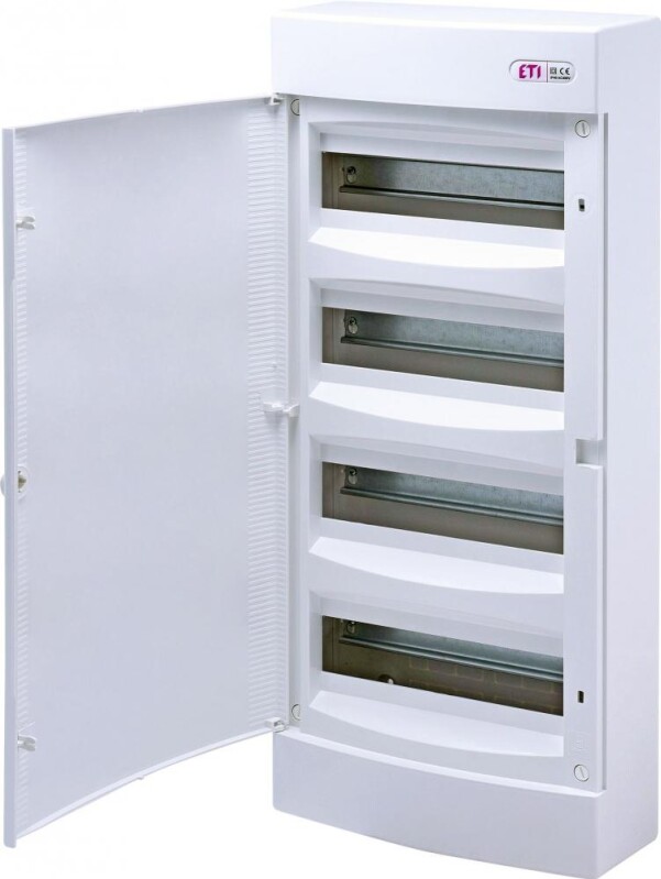 Rozvodnica ETI ECT48PO nad omietku 48-mod. biele dvierka /001101021/