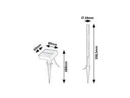 Rábalux 7876 Lumini solárne svietidlo 600mAh