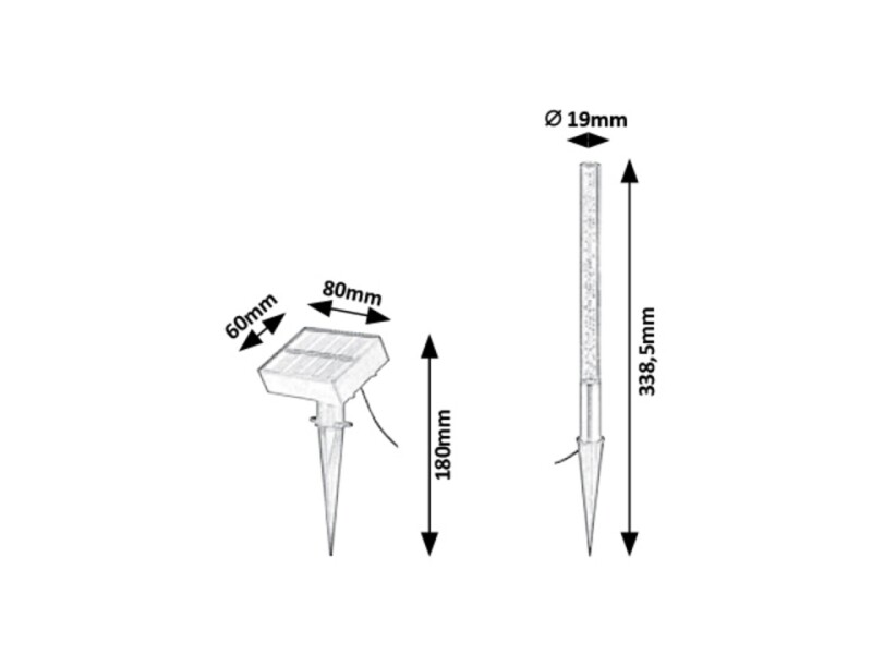 Rábalux 7876 Lumini solárne svietidlo 600mAh