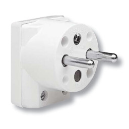 ABB 5536-2154 Vidlica 16A/250V biela